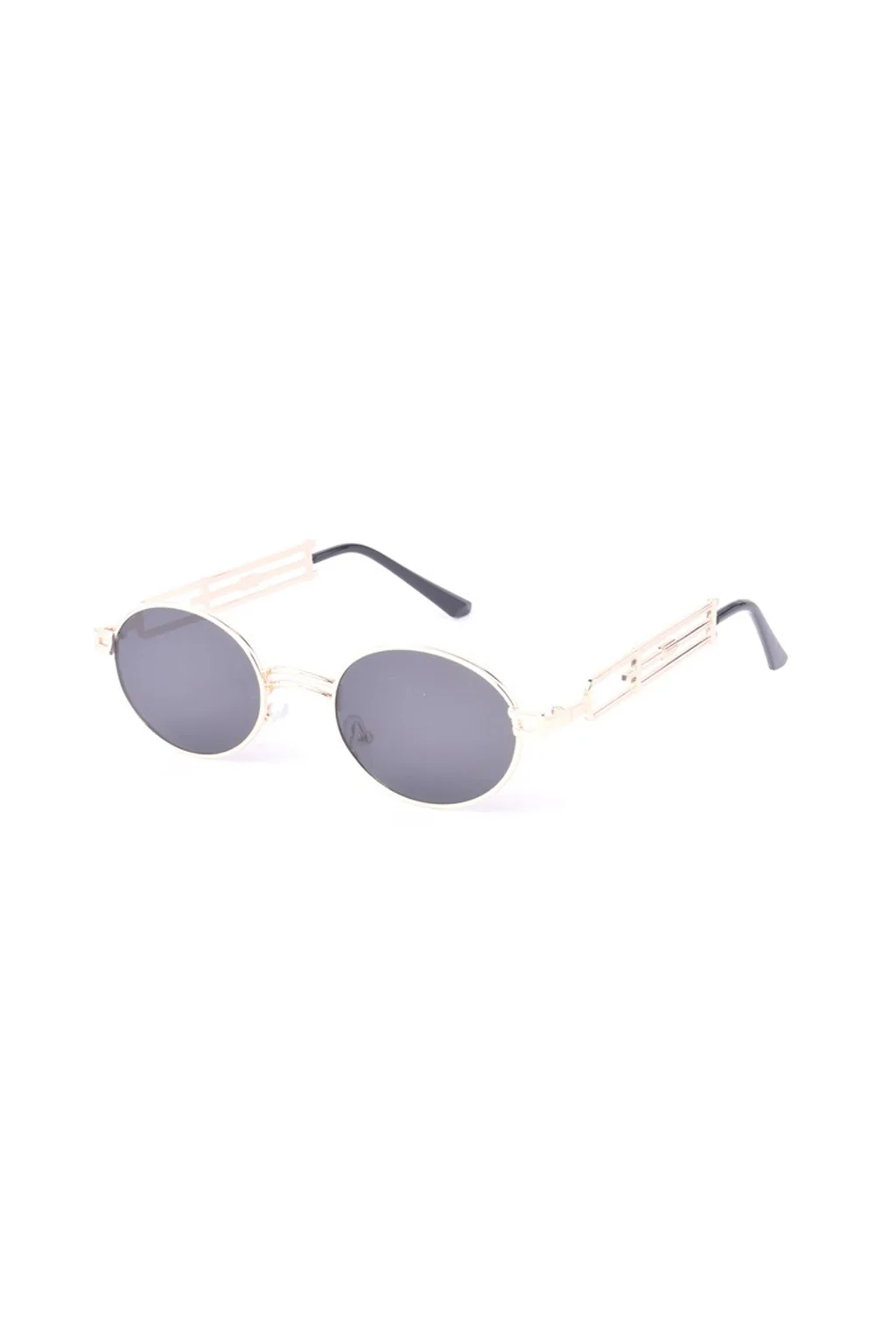 Bianca Black Circle Sunglasses - Image 3