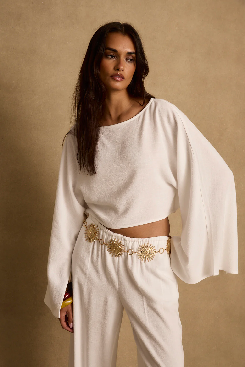 Clear Breeze White Linen Top - Image 3