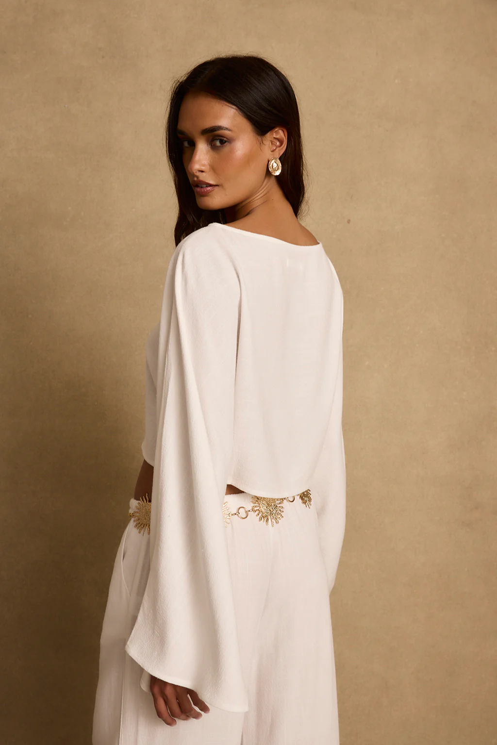 Clear Breeze White Linen Top - Image 4
