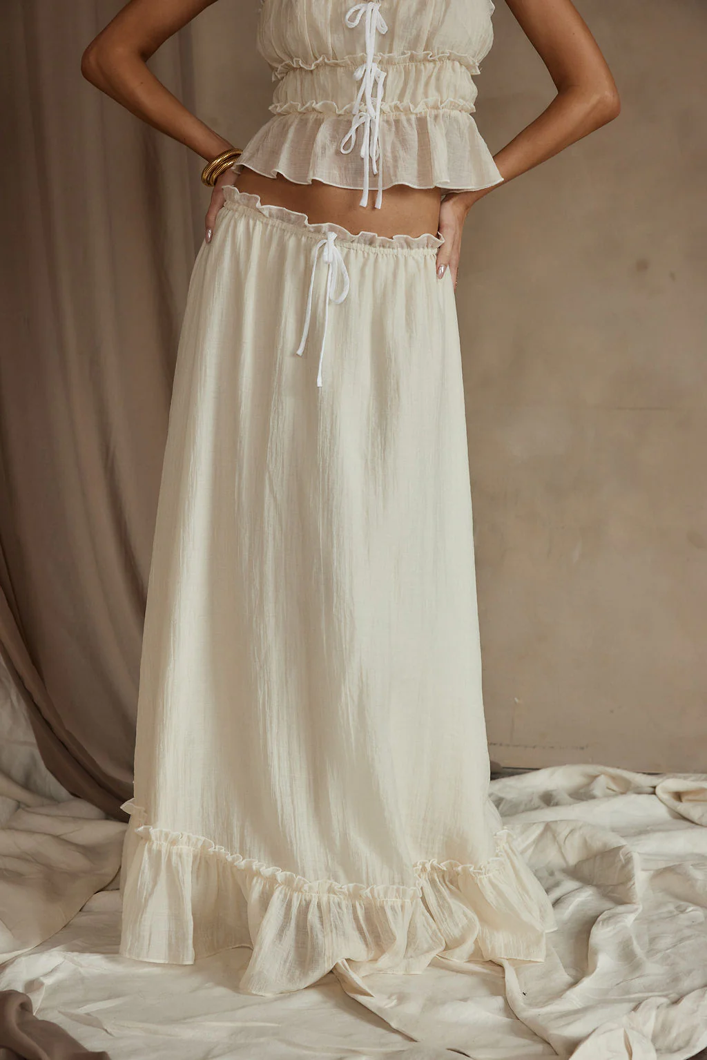 Dahlia Baby Yellow Maxi Skirt - Image 6