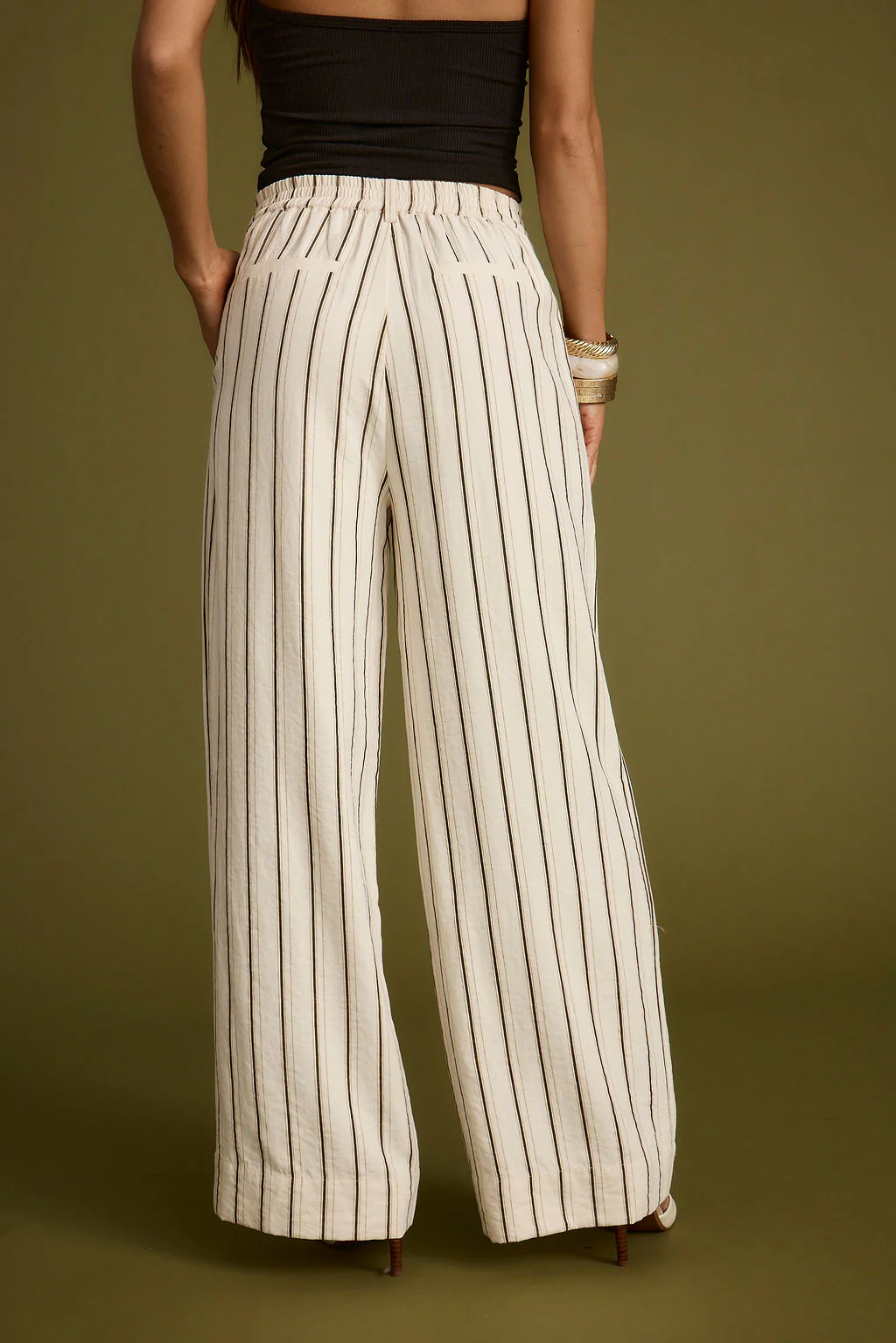 Diane White Striped Trousers - Image 4