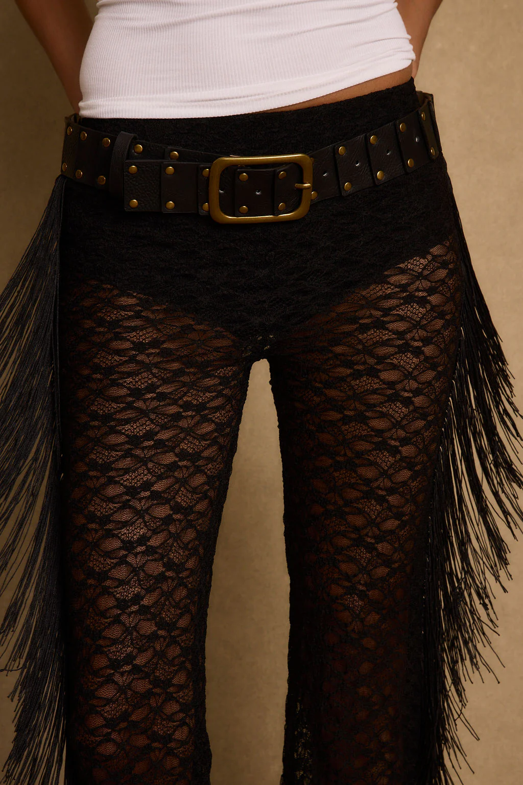 Happy Hour Black Fringe Pant - Image 4