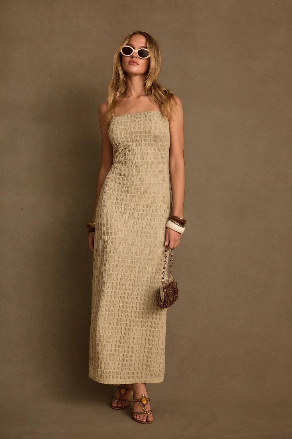 Jazmin Light Sage Midi Dress - Image 7