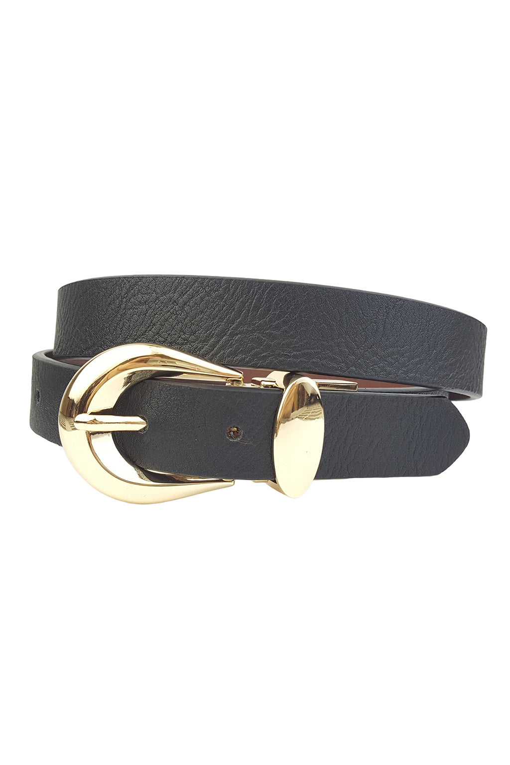 Knowles Gold Buckle Reversible Belt - Image 3