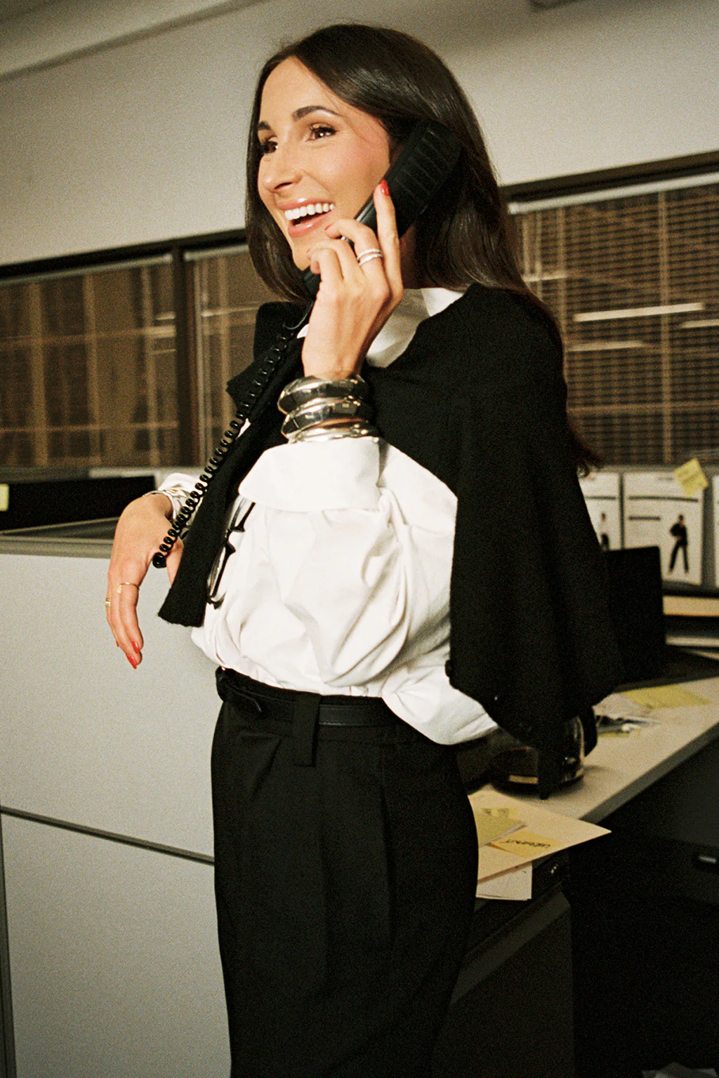 Mindy Black Crew Neck Cardigan - Image 7