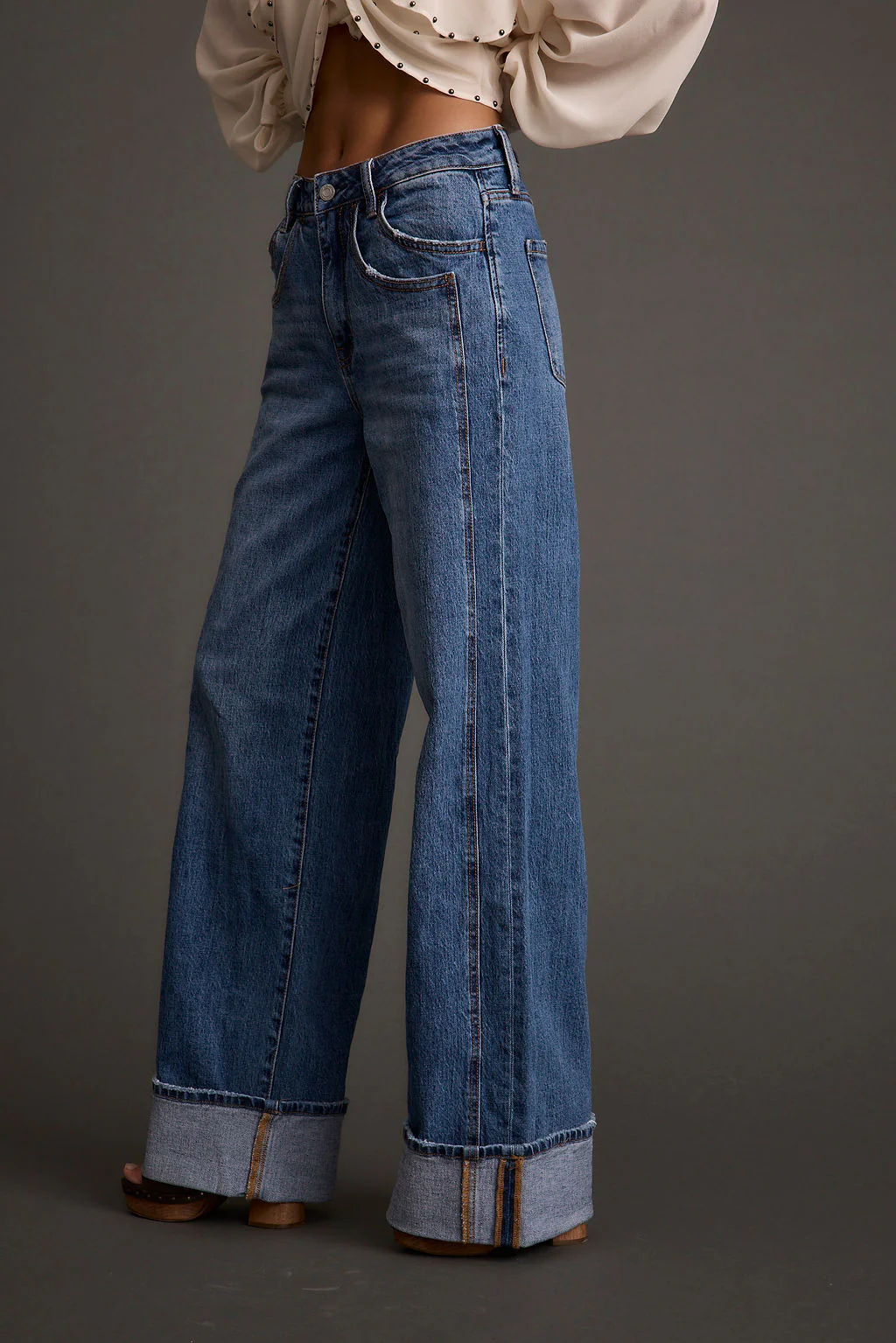 Presley Cuffed Straight Leg Denim - Image 2